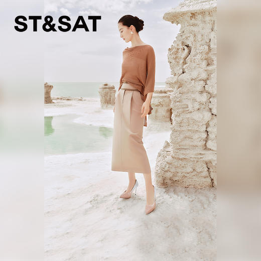 星期六优雅气质渐变水钻高跟婚鞋SSC3111100 商品图5