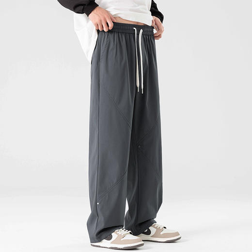 【新款DSL】大依优型大码男装直筒休闲运动裤加肥加大男裤潮流韩版卫裤 商品图4