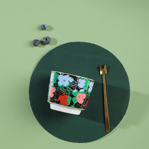 陶溪川 72亼-黑白鲜花水杯 商品图0