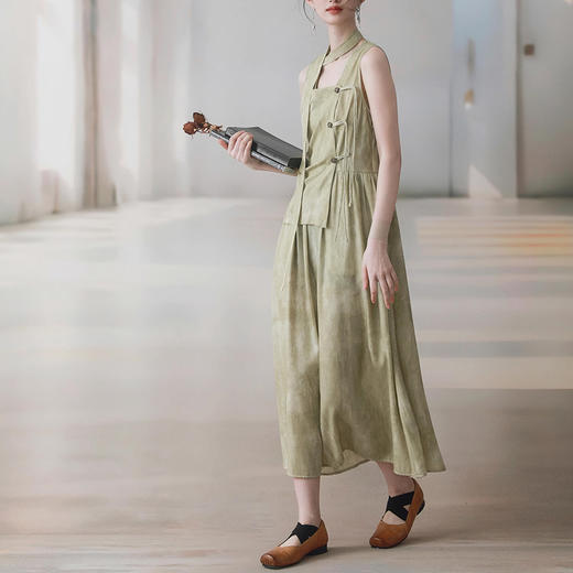 裁缝学苑AQ347假两件新中式设计感背心连衣裙纸样女装裙子服装打板 商品图2