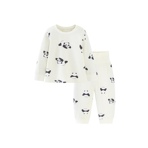 【植物芯】迷你巴拉冬季新款儿童高腰护肚睡衣套装保暖打底 商品图4