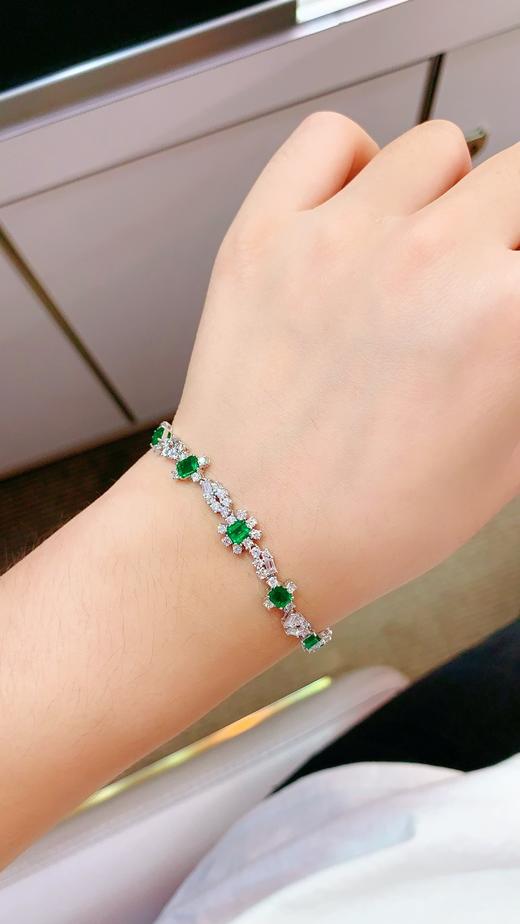 2.97ct 祖母绿手链 商品图5