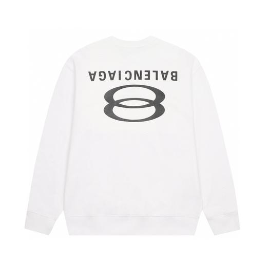 Balen*ga/巴黎世*2023SS 双环字母logo圆领卫衣（Y*BG） 商品图1