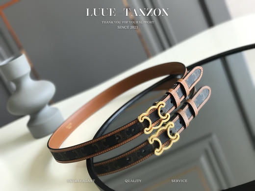 凯旋门镂空扣腰带 原厂面料 意大利进口小牛皮 商品图0