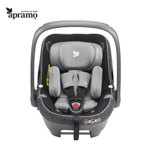 APRAMO安途美悦途儿童安全座椅汽车用0-4岁可坐躺360度旋二车出行三合一isize 悦途+安全提篮 商品图6