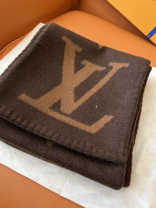 驴家羊绒锁边秀围巾（咖色）正品级 商品图1