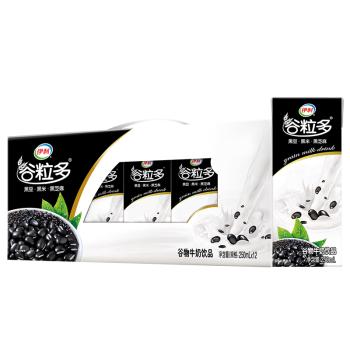 伊利【新鲜日期】谷粒多 黑谷牛奶饮品整箱 250ml*12盒 礼盒装 商品图0