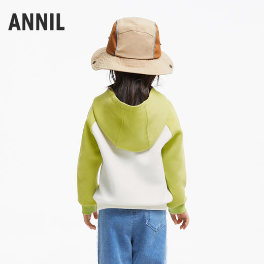 女童户外感拼色带帽卫衣安奈儿童装实体店同款XG431675 商品图2