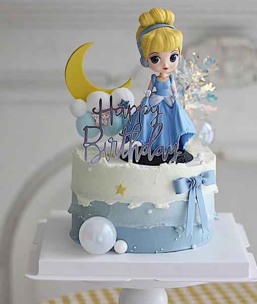 灰姑娘公主女孩周岁蛋糕 商品图0