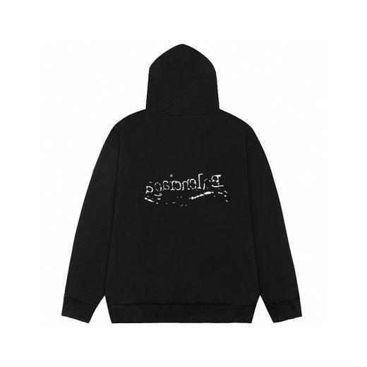 Balenciga/巴黎**家  2023SS 做旧磨破胸标可乐LOGO 连帽卫衣（Y*BG） 商品图1