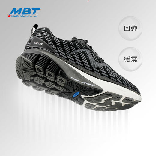 MBT足健康鞋男厚底足弓支撑健康跑步鞋 缓解足跟压力反光缓震1500 商品图2