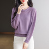 气质长袖羊毛上衣，薄款毛衣圆领打底衫CC-6875 商品缩略图0