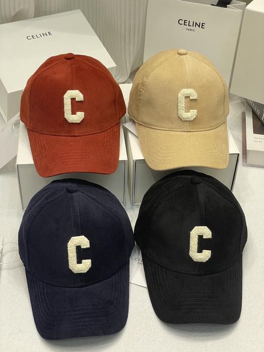 凯旋门 C字母灯芯绒棒球帽，既然有夏天的轻薄透气的就要有冬天防风保暖的? 商品图0