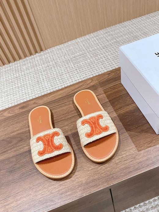 凯旋门 2023夏新款爆款英伦风平底凉鞋拖鞋 商品图0