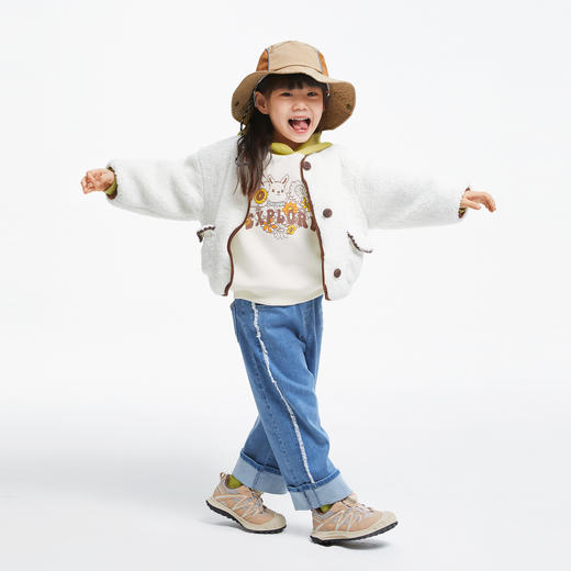 女童甜美暖绒外套安奈儿童装实体店同款XG435549 商品图5