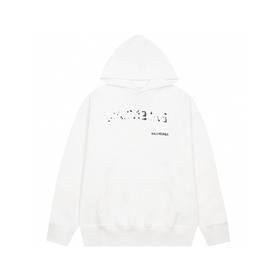 Balenci*/巴黎世* 模糊阴影LOGO 连帽卫衣 双色可选 （Y*BG）