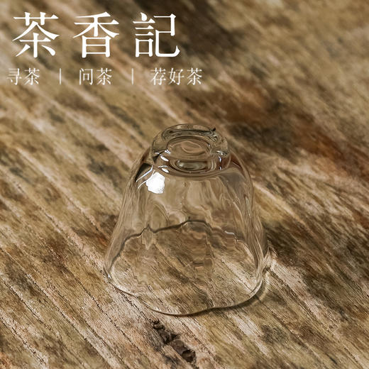 茶香记 耐热 透明玻璃品杯 六瓣花杯 剔透莹润 造型优美 茶杯 茶具 商品图3