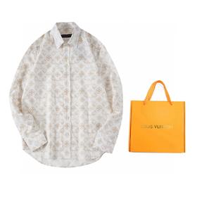 驴家  2023新款 做旧满印白衬衫（Y*BG）