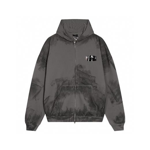 BALENC*GA 巴黎 手绘涂鸦可乐黑胶拉链外套（Y*BG） 商品图0