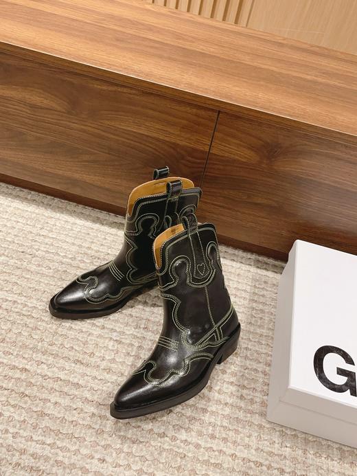 GANNI 23/西部牛仔靴 短靴 商品图2