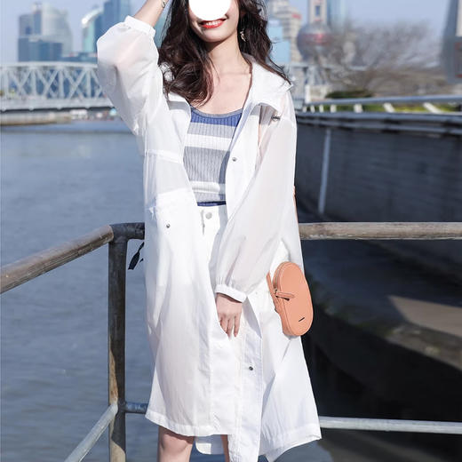 裁缝学苑AQ345长款大码防晒服纸样防晒衣连帽女装新款外套打版裁剪样板 商品图3