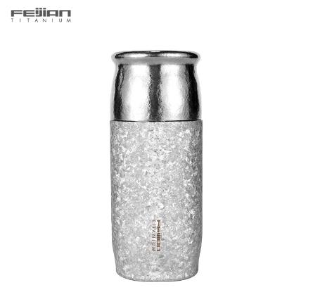 飞剑云动系列纯钛焖泡茶保温杯-皓月银SR-390ML 商品图0