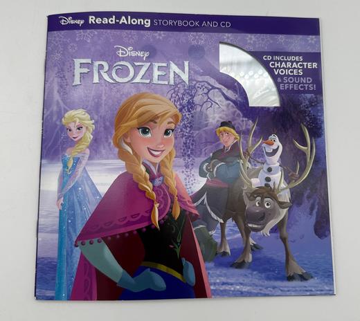 微瑕 冰雪奇缘绘本故事书带CD 英文原版 Frozen Read-Along Storybook and CD 迪士尼独立阅读绘本儿童青少年有声读物艾莎安娜 商品图0