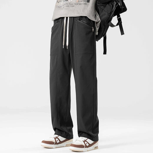 【新款DSL】大依优型大码男装直筒休闲运动裤加肥加大男裤潮流韩版卫裤 商品图5