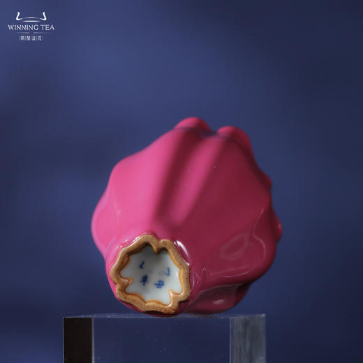 问鼎汝瓷鼎峰系列辛丑胭脂红佛手杯 商品图4