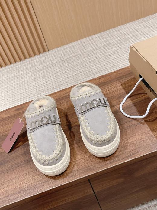MOU 2023秋冬新品毛拖 麂皮鞋面（HD） 商品图1