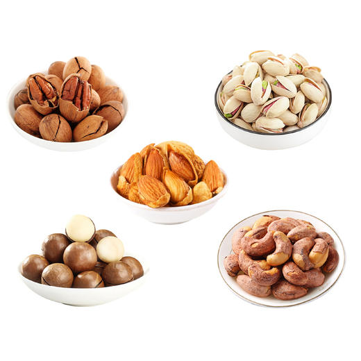 坚果食光礼盒1000g款(开心果200g，巴旦木200g，碧根果200g，腰果200g,夏威夷果200g) 商品图3