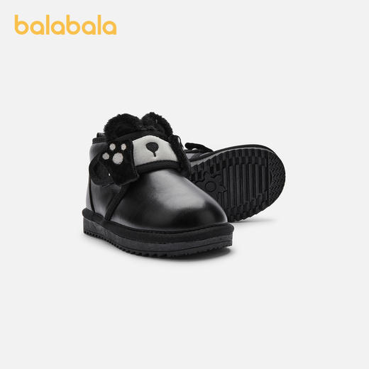 巴拉巴拉童鞋儿童雪地靴男宝女宝短靴加厚加绒新冬季靴子棉靴 商品图1