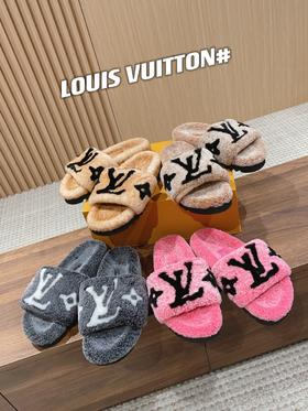 驴家   新泰迪渐变羊毛拖鞋?? 品质(HD)