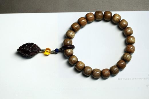 JSNM0101°紫檀财神+老料金丝楠手串 商品图1