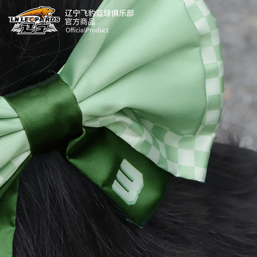 【官方正版】辽宁飞豹男篮丨辽篮白绿蝴蝶结印号发卡女生头饰郭艾伦 商品图1