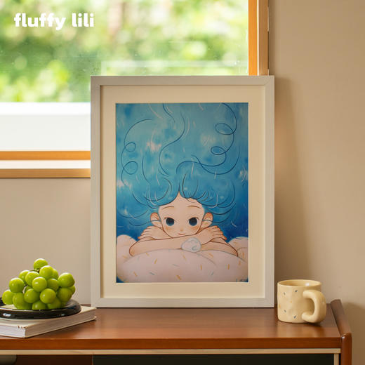 fluffy lili 白日梦小姐系列限量微喷复制画《蓝色角落》【本商品不支持用券】 商品图4