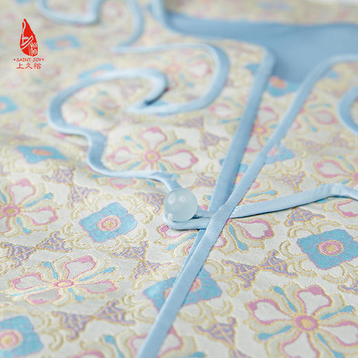 SAINTJOY/上久楷 女式宋锦马甲 中式上衣 中国风 复古 五彩团凤狮花卉锦CY1044207025 商品图4