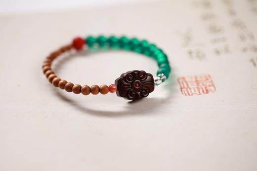 LSTX0178°墨轩·老山檀香水晶手串 商品图2