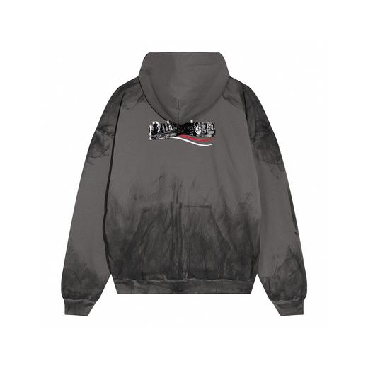 BALENC*GA 巴黎 手绘涂鸦可乐黑胶拉链外套（Y*BG） 商品图1