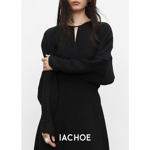 棉仓3531516006蝙蝠袖连衣裙鼎级进口三醋酸 夏季新款长裙 商品图1