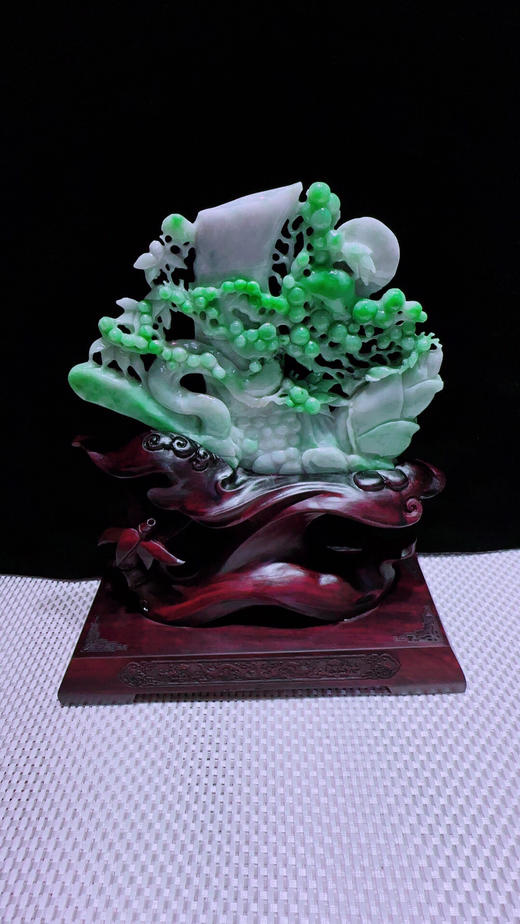 620291翡翠摆件【富贵满堂 节节高升】 商品图4