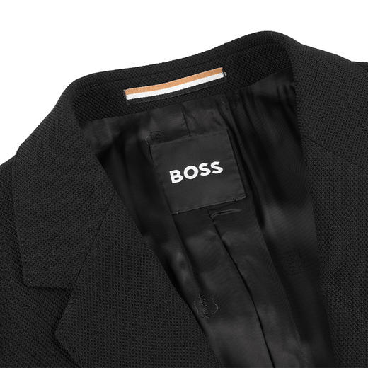 BOSS 弹力羊毛垂顺刺绣logo单西外套 12065 商品图3