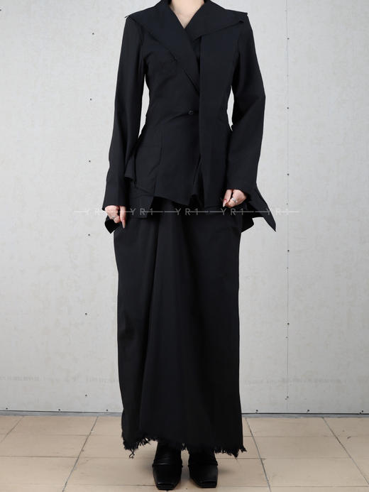 YEHUAFAN｜立体剪裁修身收腰衬衫外套 商品图1