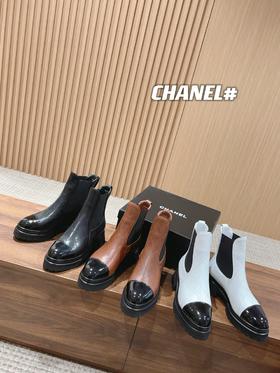 香奶奶  冬菱格切尔西短靴新品 小牛皮鞋