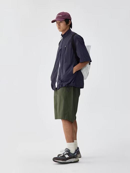 步履不停/4B23107C/户外小立领尼龙短袖夹克外套 商品图2