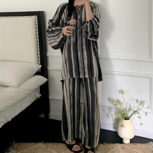 【E选好物】睡衣多巴胺春夏秋季复古风大码多色家居休闲服装可外穿女装-E24082801（下单后5-7天发货） 商品图2