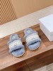 * 迪家 刺绣条纹logo加绒毛里一字平底拖鞋 秋冬新款羊毛拖鞋 多色可选 (HD) 商品缩略图3