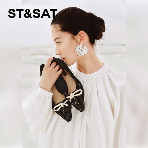 星期六优雅尖头闪钻细高跟SSC3111129 商品图2