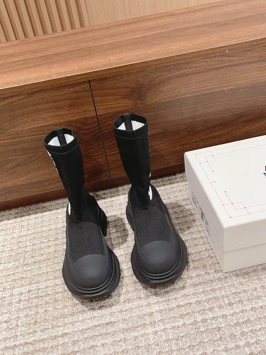 麦***昆   涂鸦针织袜子靴 商品图5