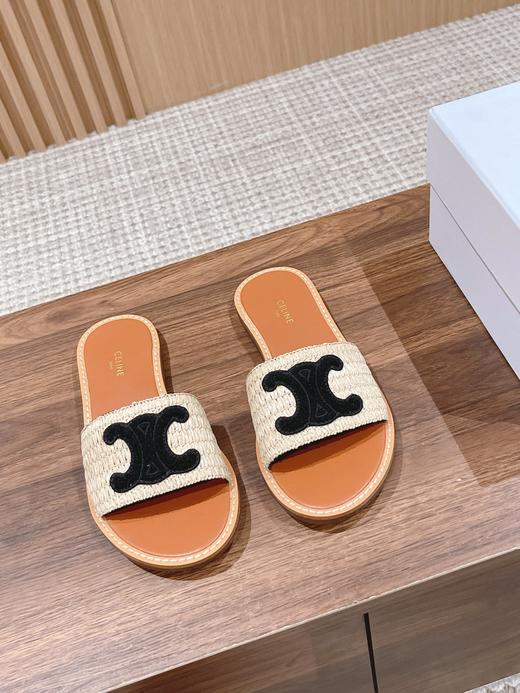 凯旋门 2023夏新款爆款英伦风平底凉鞋拖鞋 商品图2